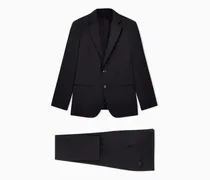 Einreihiger Anzug der Soho-Linie aus Wolltwill