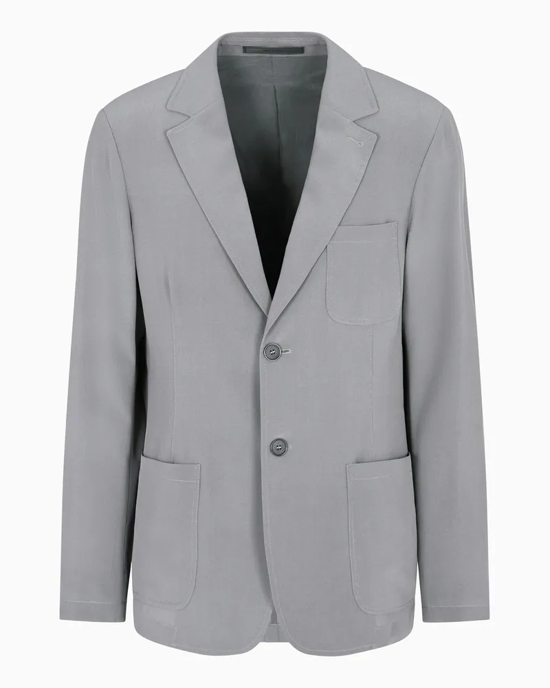 Giorgio Armani Einreihiges Sakko aus Seiden-Krepp 