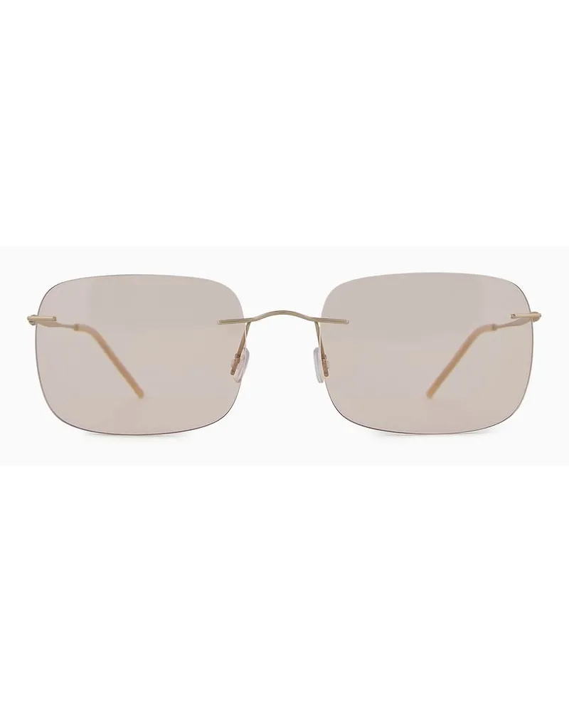 Giorgio Armani Sonnenbrille Für Herren mit Pillow-fassung Gold