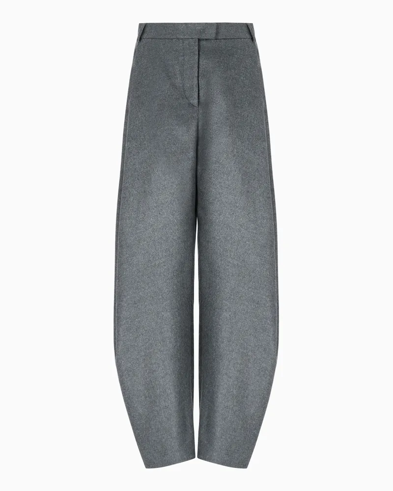 Giorgio Armani Hose aus weichem Seiden-Flanell Grau