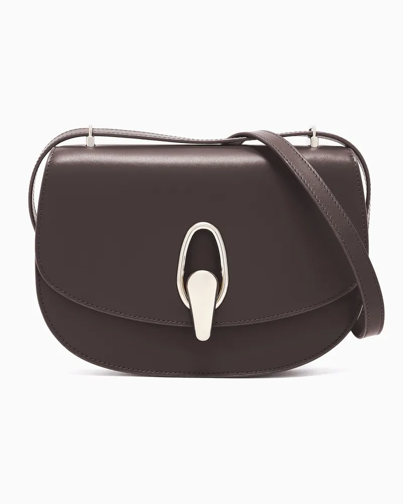 Giorgio Armani Schultertasche aus Leder Braun