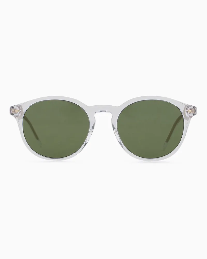 Giorgio Armani Sonnenbrille für Herren mit Panto-Fassung Transparent
