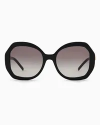 Giorgio Armani Oversize-sonnenbrille Für Damen Schwarz