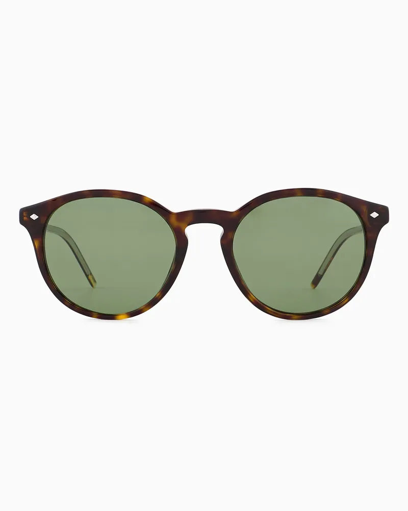 Giorgio Armani Sonnenbrille für Herren mit Panto-Fassung Braun