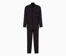 Pyjiama aus Seide mit Monogramm