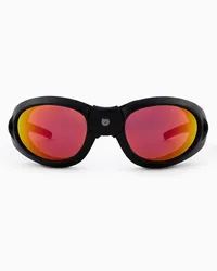 Giorgio Armani Ovale Sonnenbrille Für Herren Schwarz