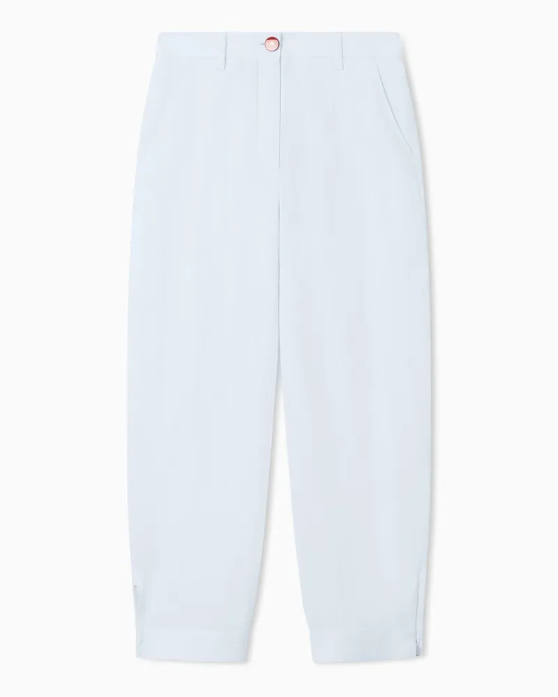 Giorgio Armani Hose aus Hanf Hellblau