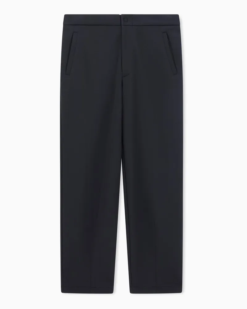 Giorgio Armani Double jersey trousers Marineblau
