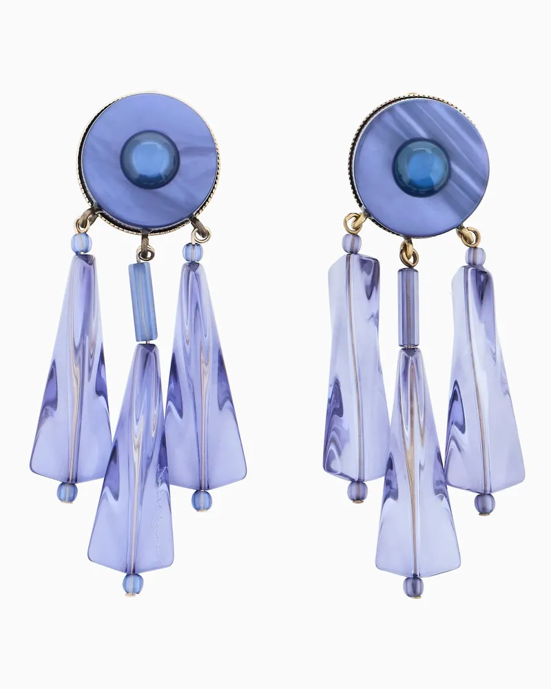 Giorgio Armani Ohrringe Blau