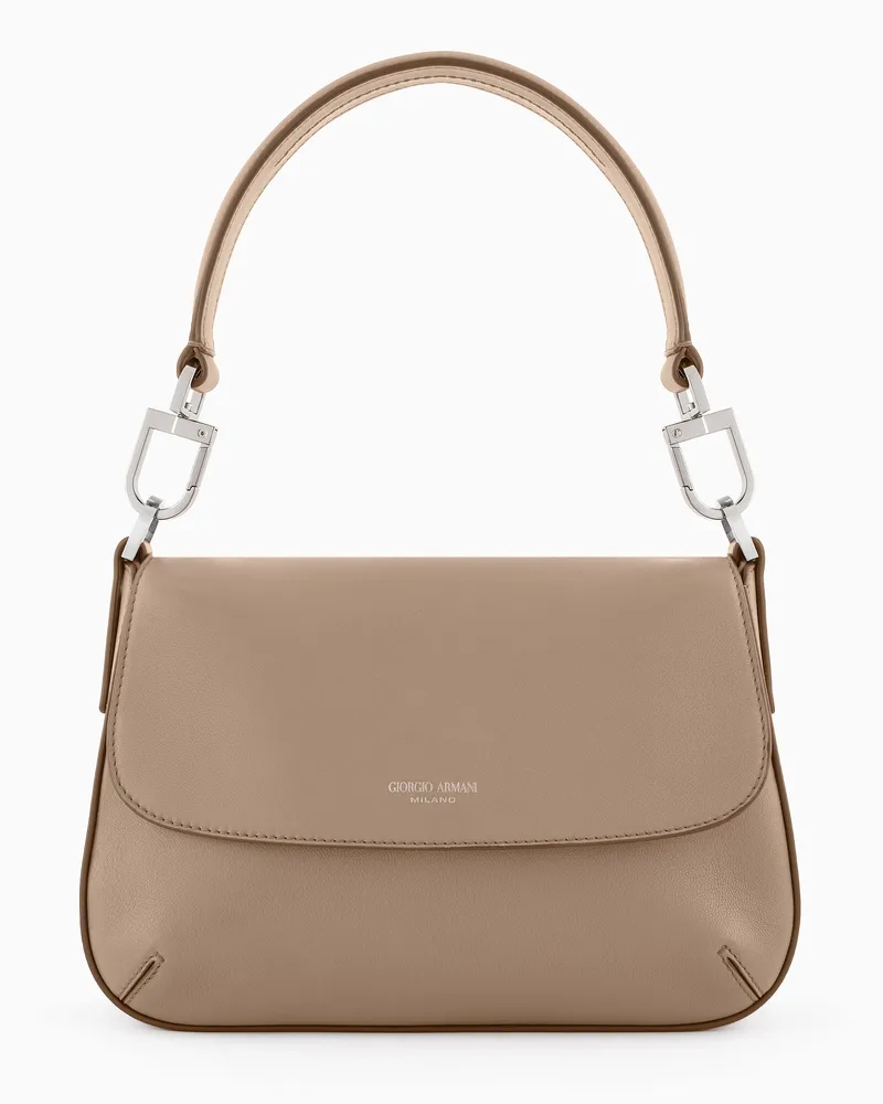 Giorgio Armani Kleine Handtasche la Prima Soft aus Nappaleder Beige