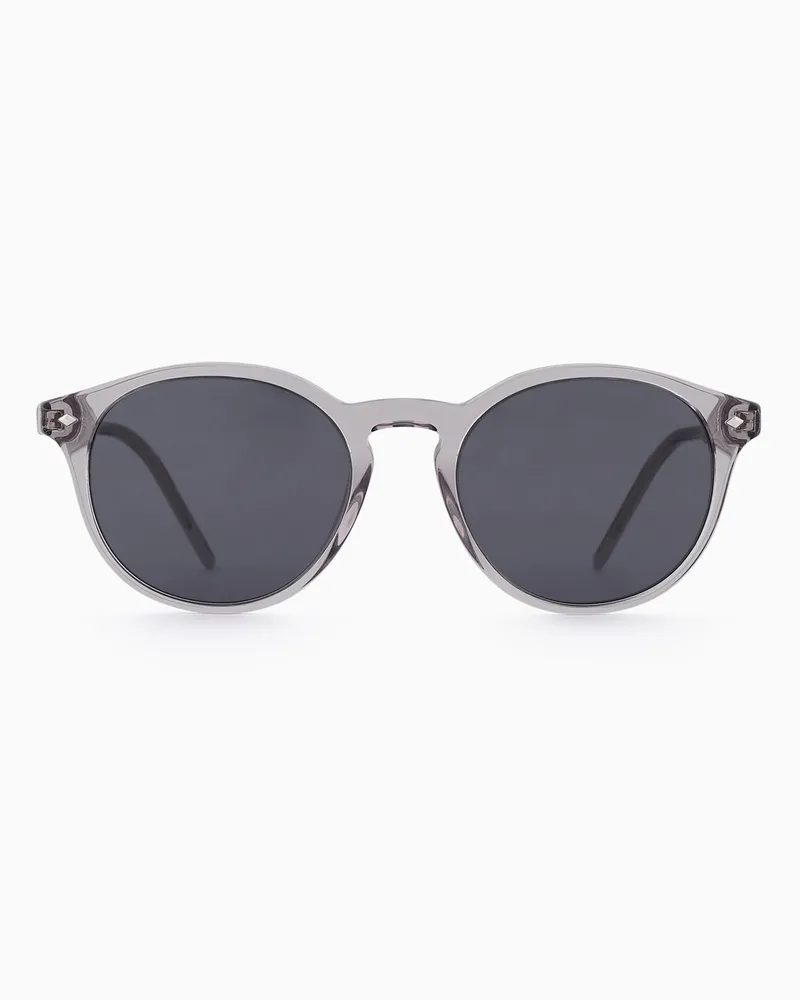 Giorgio Armani Sonnenbrille für Herren mit Panto-Fassung Grau
