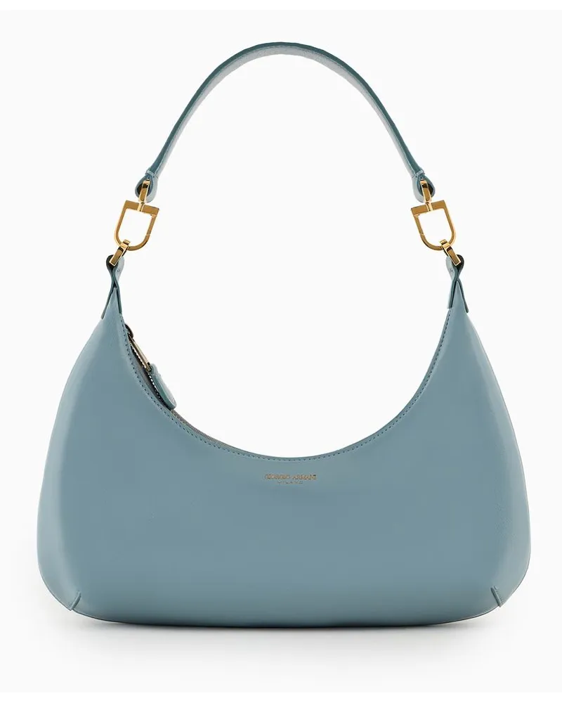 Giorgio Armani Hobo bag La Prima Im Mini-format Aus Lacknappaleder Hellgrün