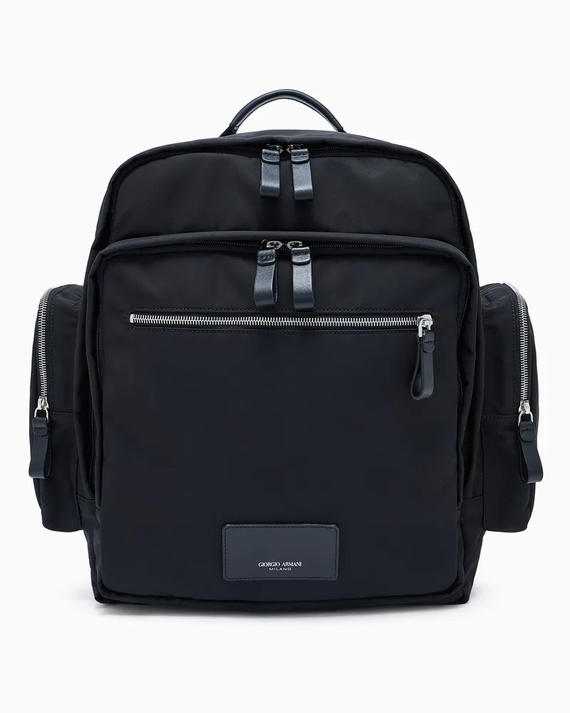 Giorgio Armani ASV Multifunktions-Rucksack aus Nylon Schwarz