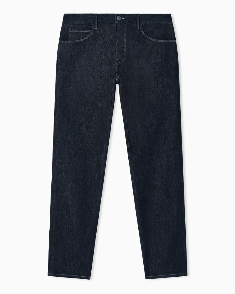Giorgio Armani Five-Pocket-Hose in Regular Fit aus Baumwolldenim mit Stretch Schwarz
