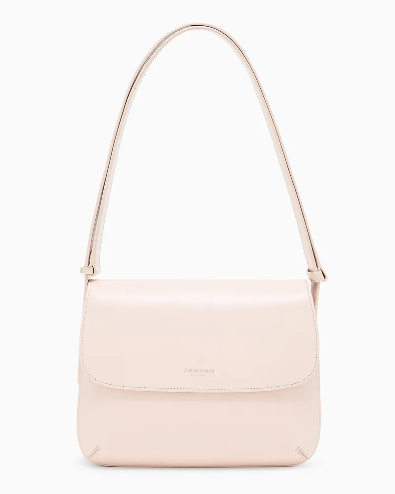 Giorgio Armani Mittelgroße la Prima aus strukturiertem Leder Beige