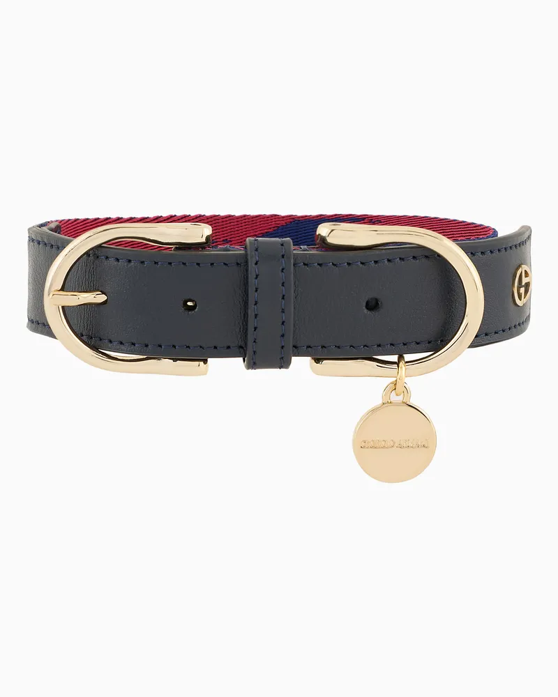 Giorgio Armani Poldo x  Halsband aus Leder Gemustert