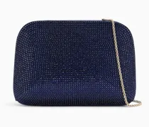 Clutch la Prima aus Satin und Strass