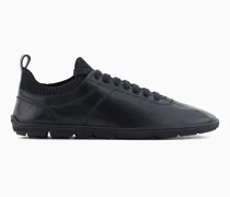 Sneaker aus Lammleder mit Strickdetail Gyo