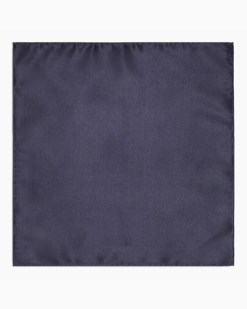 Giorgio Armani Einstecktuch aus Seide Blau