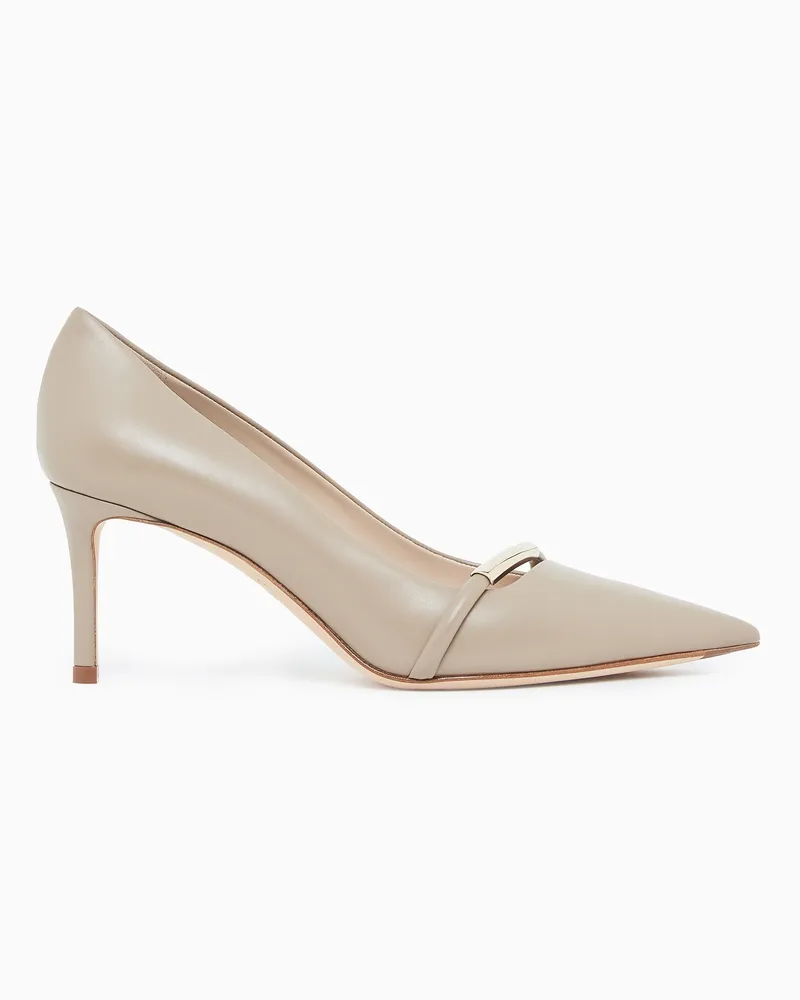 Giorgio Armani Pumps aus Leder Beige