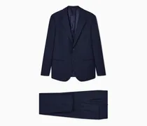 Einreihiger Anzug der Soho-Linie aus Schurwolle mit Mikrostruktur