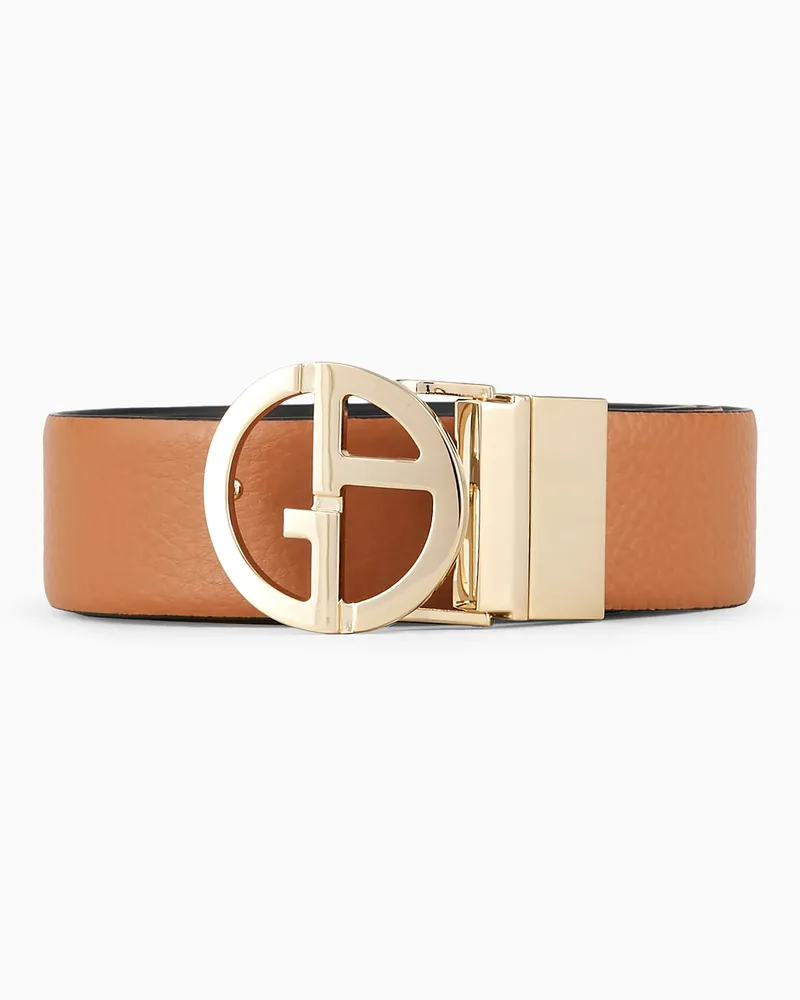 Giorgio Armani Wendegürtel aus zweifarbigem Leder Braun
