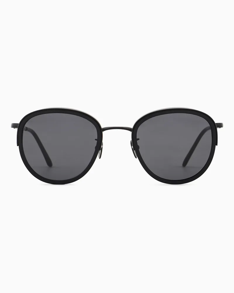 Giorgio Armani Sonnenbrille mit eckiger Fassung für Herren Schwarz