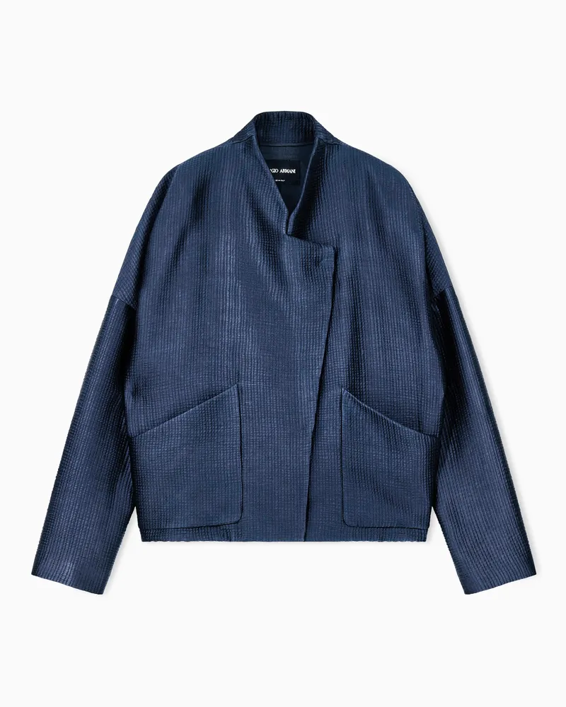 Giorgio Armani Lässige Jacken Blau