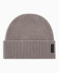 Giorgio Armani Beanie Aus Kaschmir Beige