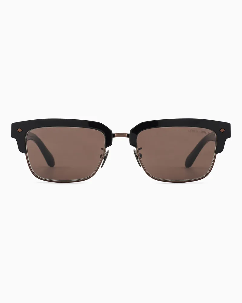 Giorgio Armani Sonnenbrille mit rechteckiger Fassung 