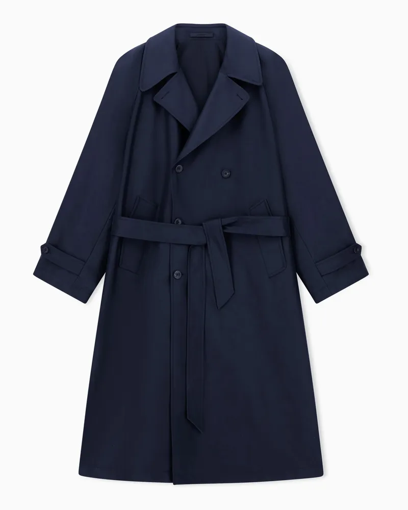 Giorgio Armani Trenchcoats Marineblau