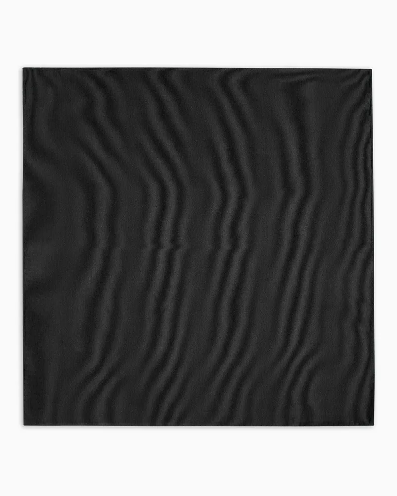 Giorgio Armani Einstecktuch aus Seide Schwarz