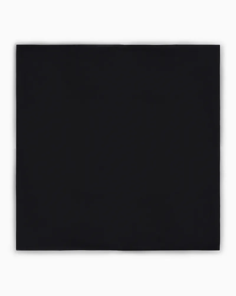 Giorgio Armani Einstecktuch aus Seide Schwarz