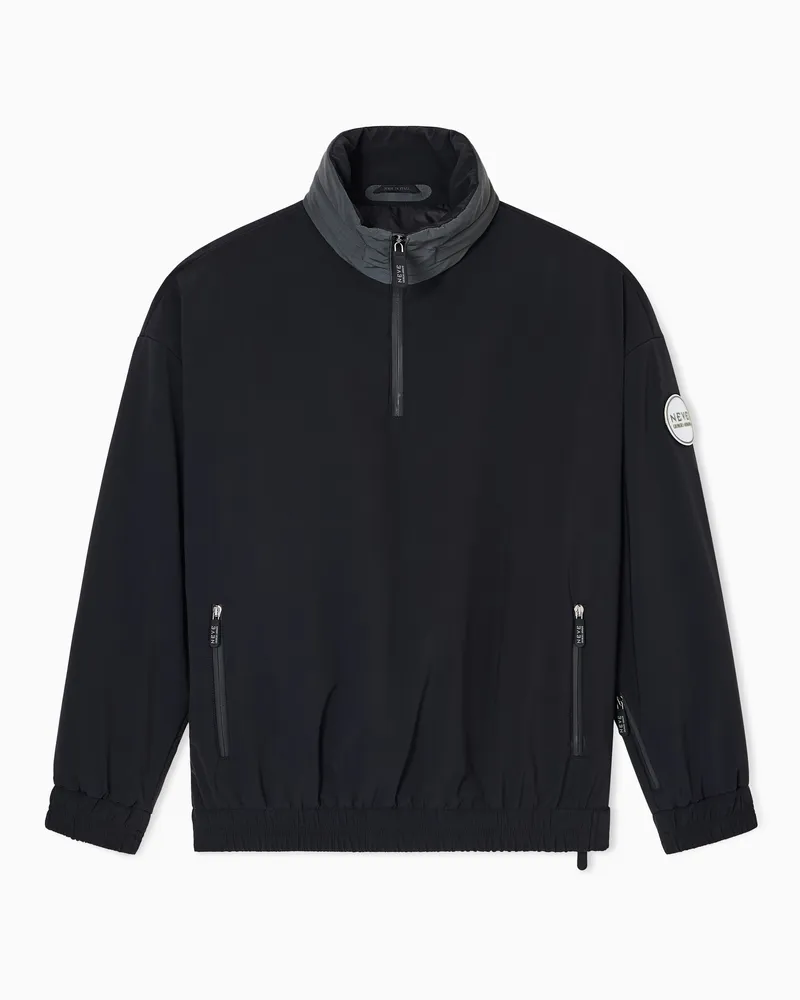 Giorgio Armani Neve Schlupf-Jacke aus Funktionsgewebe Schwarz