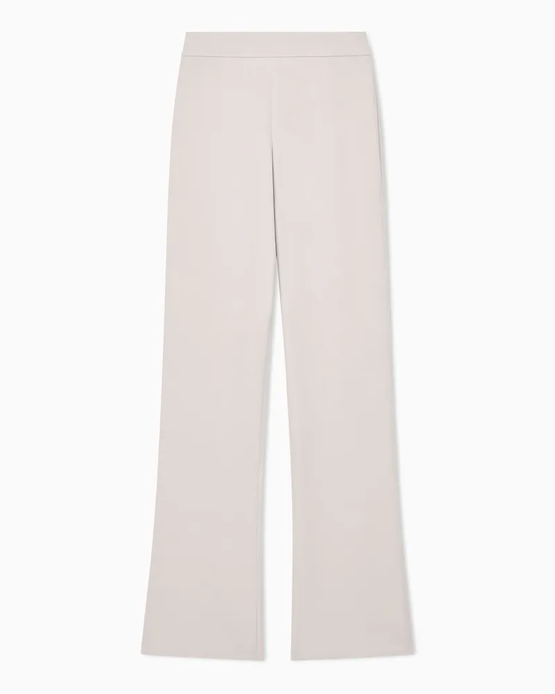 Giorgio Armani Weite Hose aus Seide Weiß