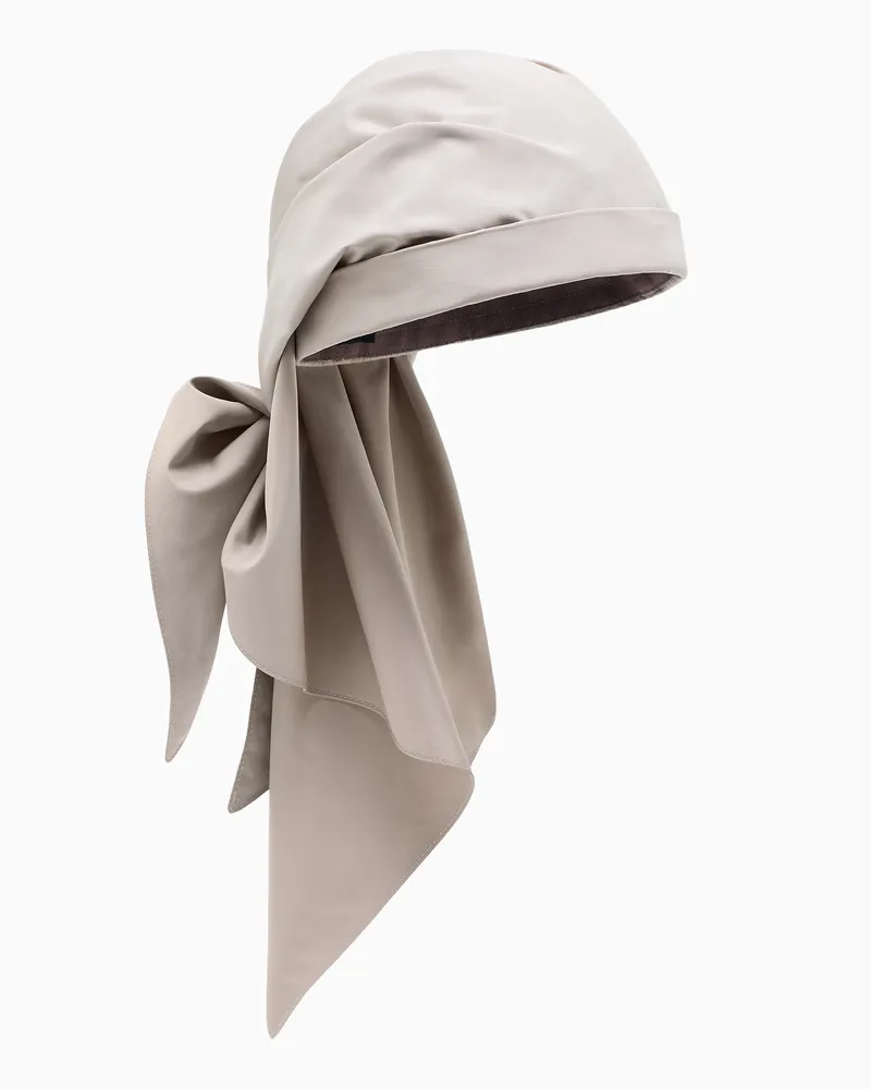 Giorgio Armani Hut aus technischem Gewebe Beige