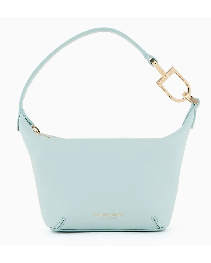 Giorgio Armani Handtasche La prima Soft Im Mini-format Aus Nappaleder Azurblau