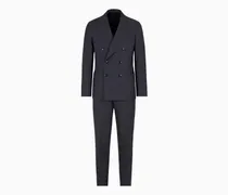 Doppelreihiger Nadelstreifenanzug der Napoli-Linie aus Schurwolle