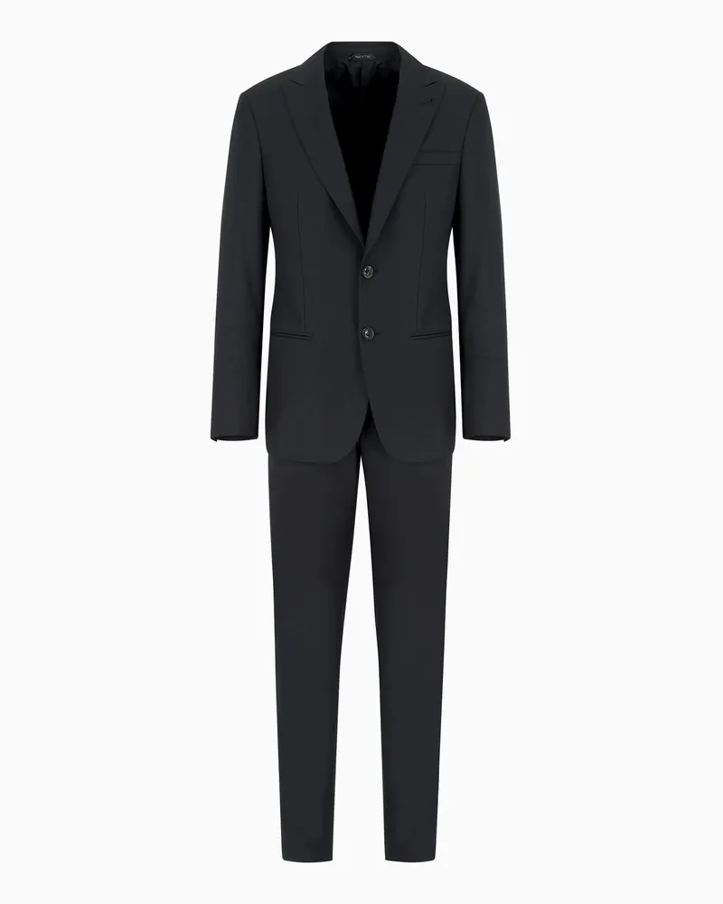 Giorgio Armani Soho-Kleid aus Wolle und Kaschmir Schwarz