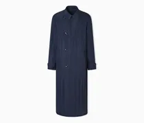 Doppelreihiger Trenchcoat aus Funktions-Viskosetwill