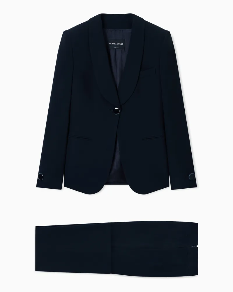 Giorgio Armani Smoking aus reiner Seide Marineblau