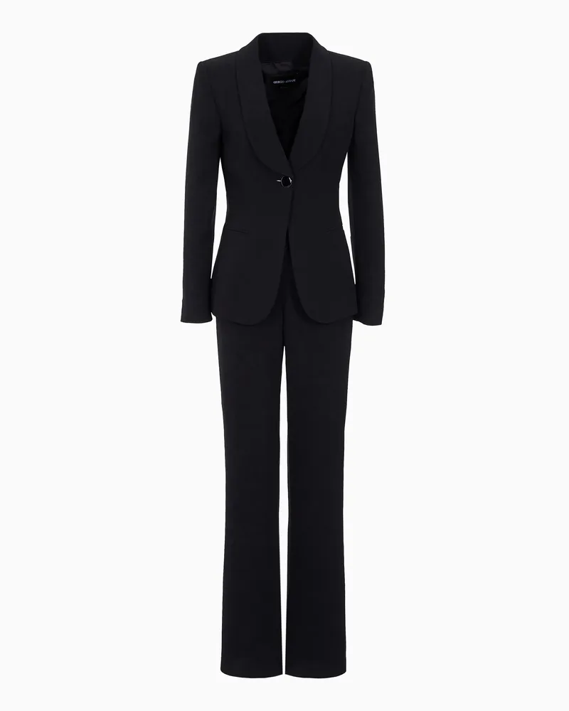 Giorgio Armani Smoking aus reiner Seide Marineblau