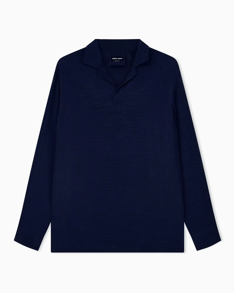 Giorgio Armani Lässige Hemden Blau