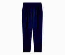 Bundfaltenhose aus Seidencady