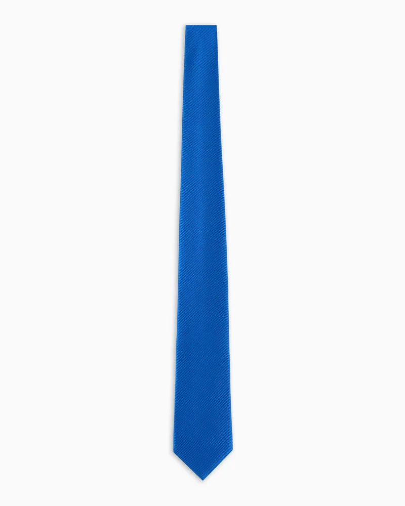 Giorgio Armani Krawatte aus reiner Seide Marineblau