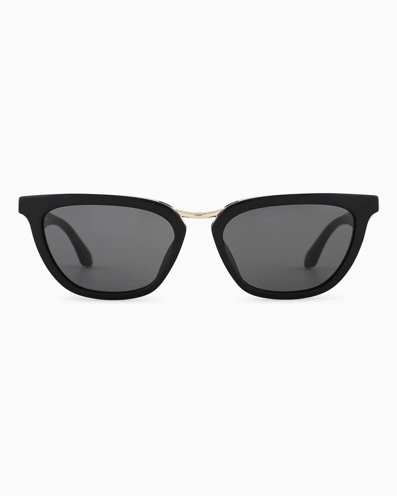 Giorgio Armani Butterfly-Sonnenbrille für Damen Schwarz