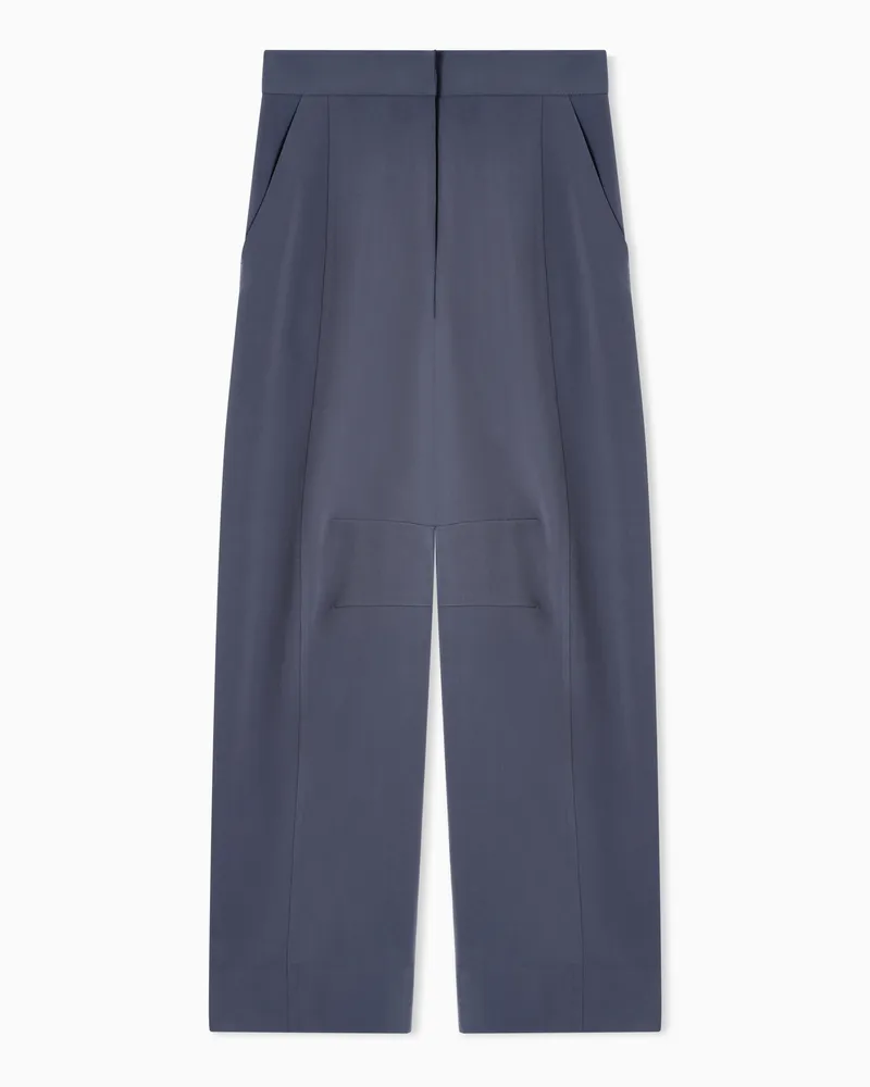 Giorgio Armani Hose aus Cady-Funktionsgewebe Grau