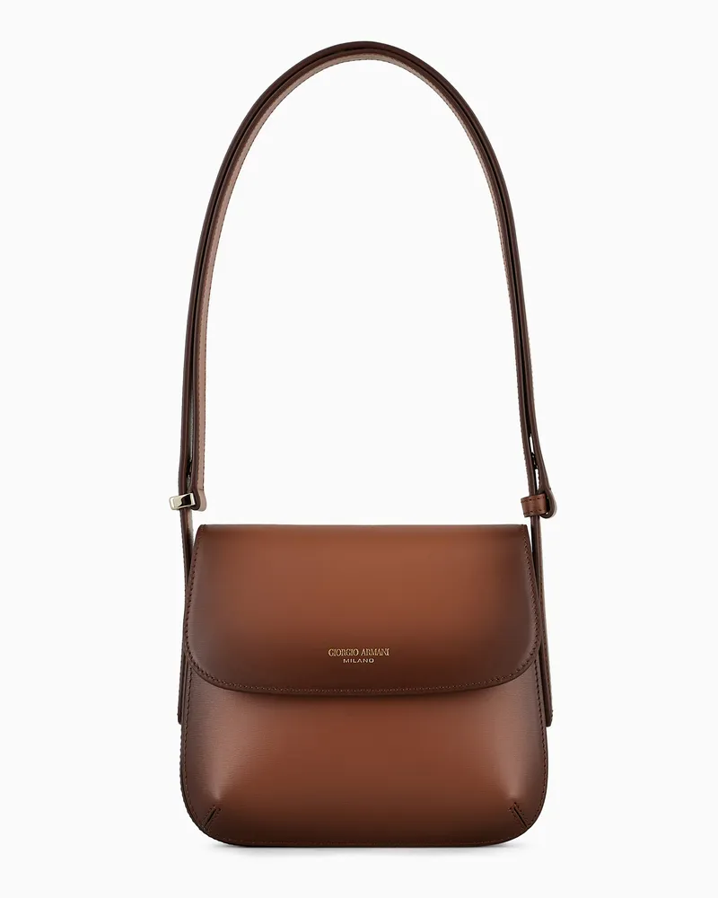 Giorgio Armani la Prima aus strukturiertem Leder mit Farbverlauf Braun