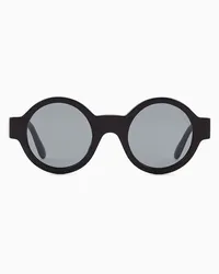 Giorgio Armani Sonnenbrille mit Runder Fassung Für Damen Schwarz