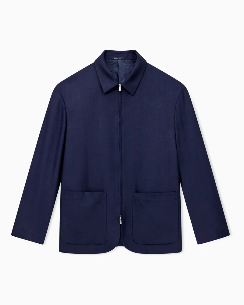 Giorgio Armani Lässige Jacken Blau